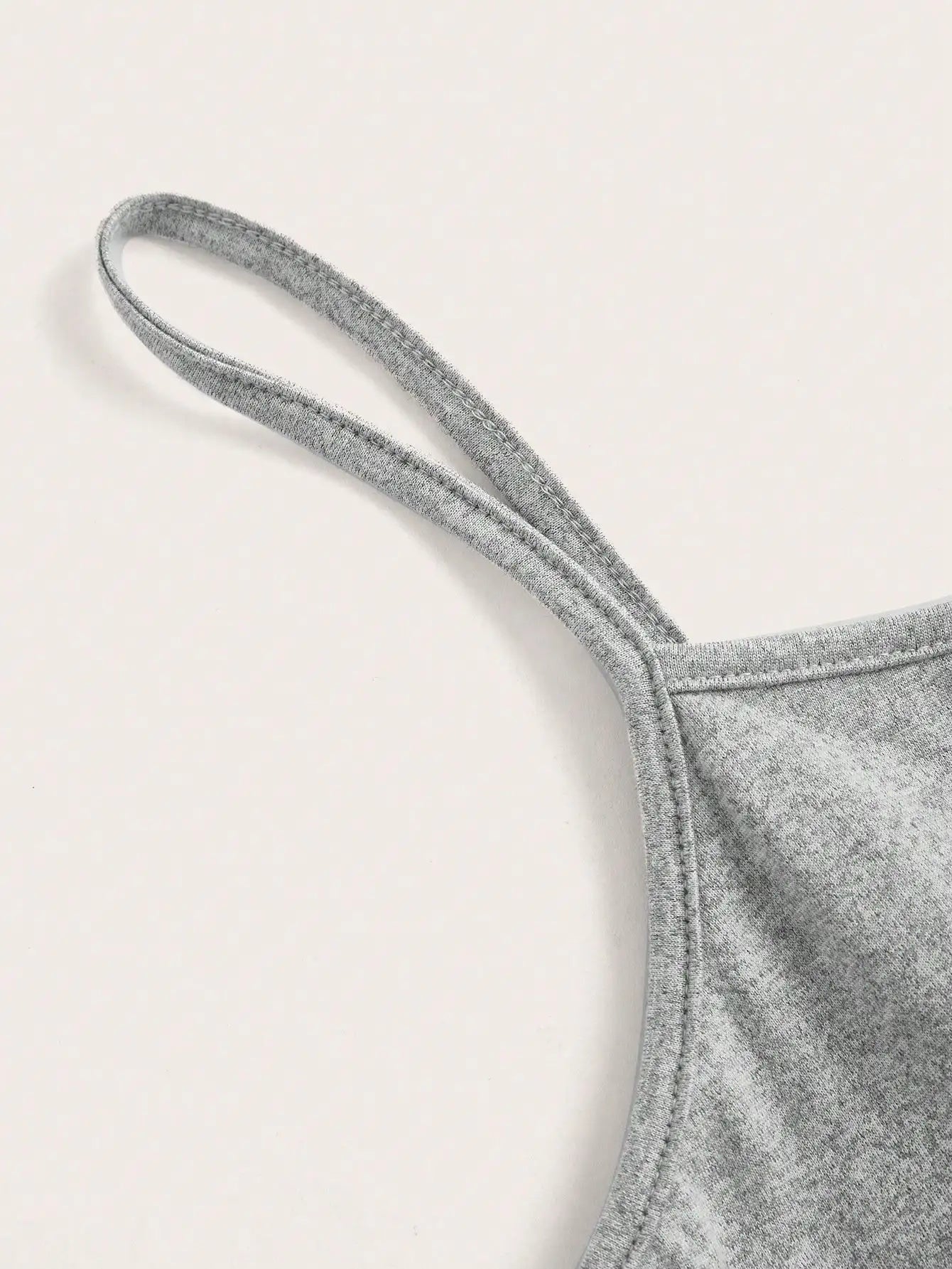 Women's Gray High-Waist Crop Top & Leggings Two-Piece Set, Casual Sporty Fit for Summer