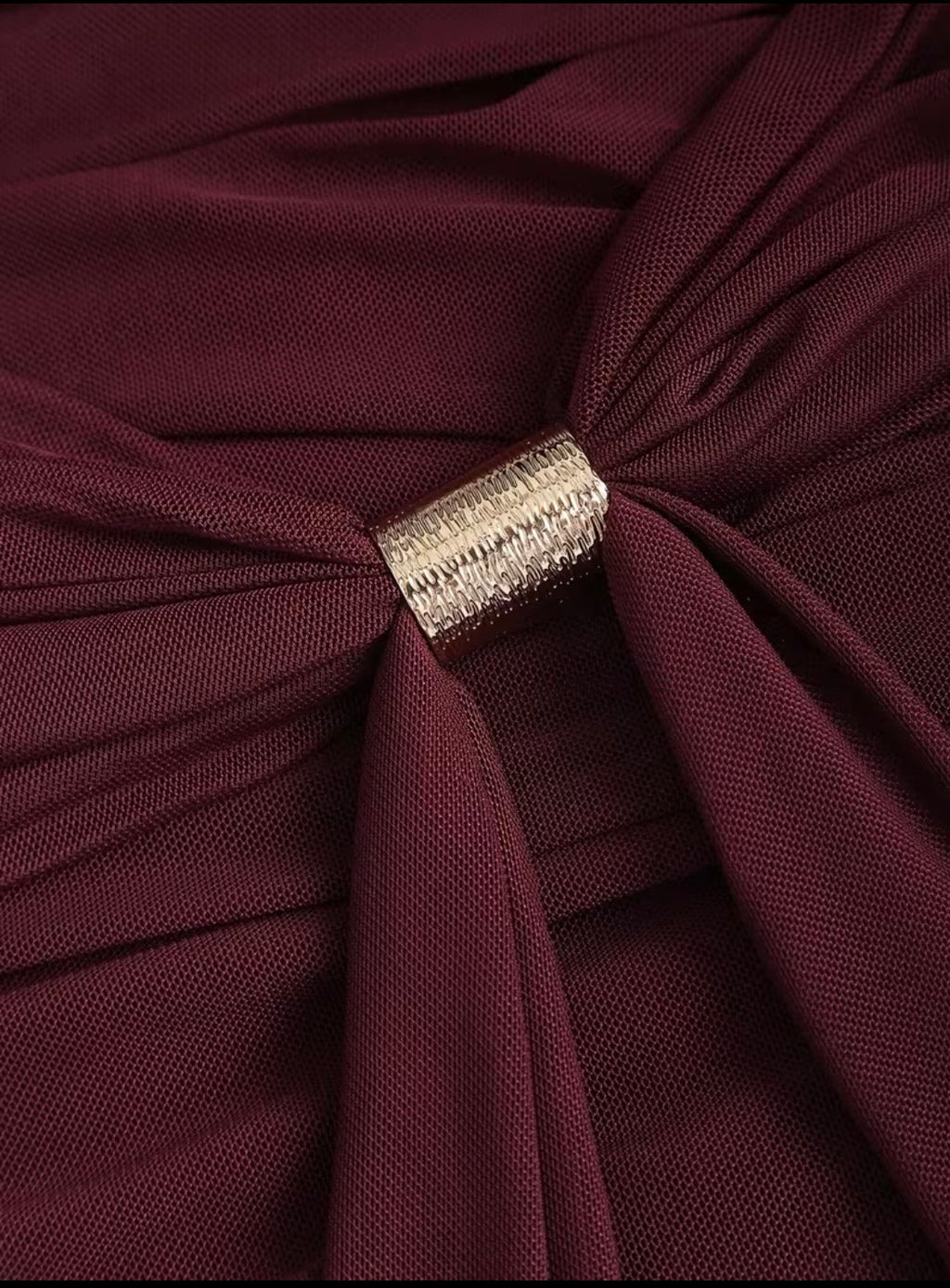 Robe sexy Y2K plissée pour femmes avec boucle métallique