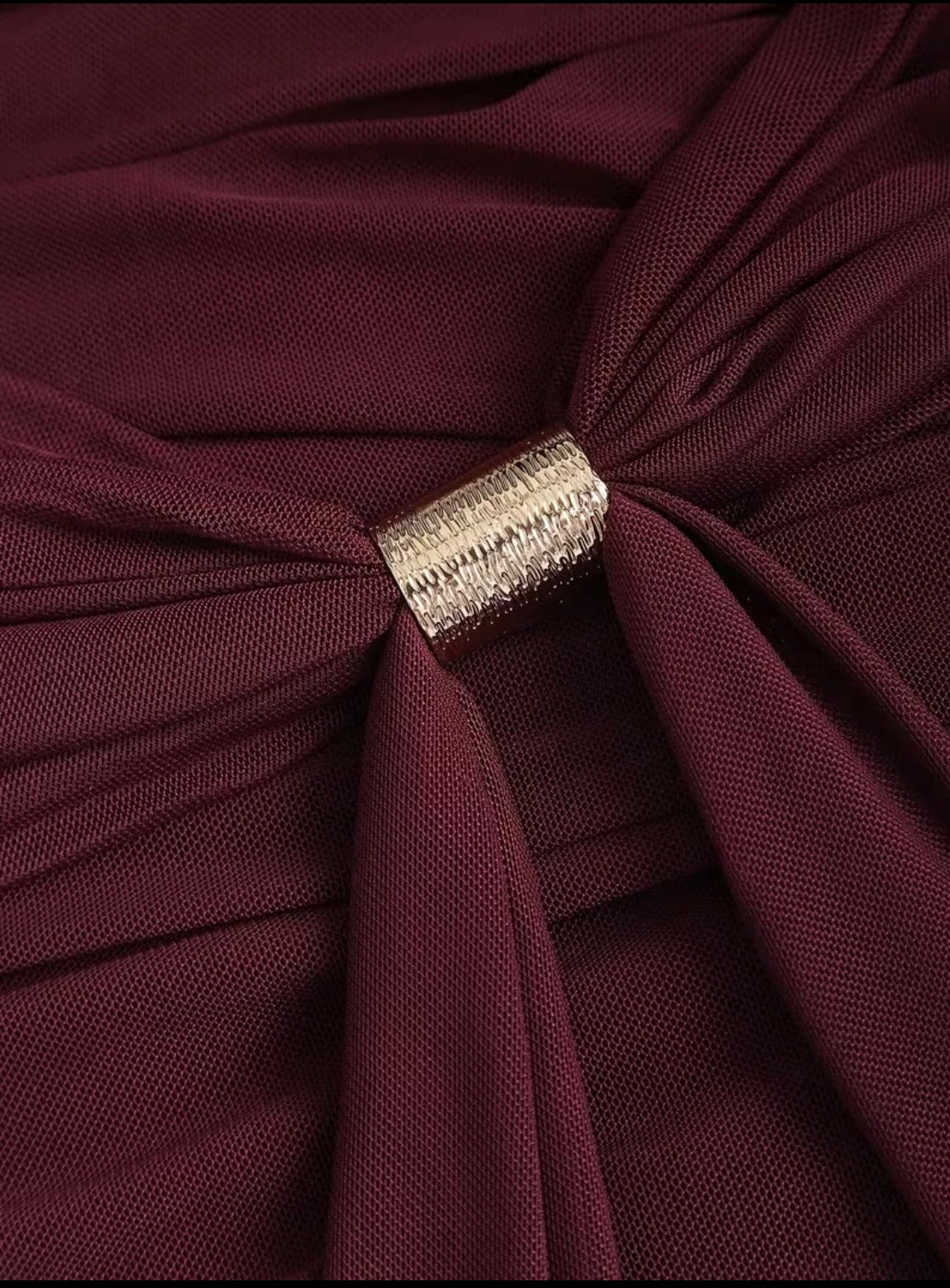 Robe sexy Y2K plissée pour femmes avec boucle métallique